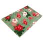 Preview: Vet Bed 150 × 100 cm – grün hawaiianische rote Blüten