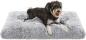 Preview: Topmast Tierkissen Fuzzy Grau – Flauschiges Plüsch-Hundebett (Größe M, 80x64x18 cm)