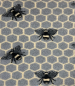 Preview: Vet Bed Bees Biene  - grau- Anti Rutsch Hundematte