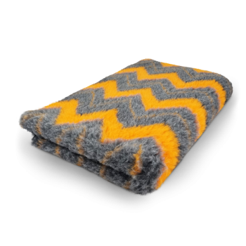 Vet Bed Zickzack anthrazit-orange 150 x 100 cm