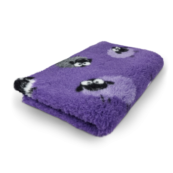 Preview: Vet Bed Woolly Schaf lila 150 x 100 cm