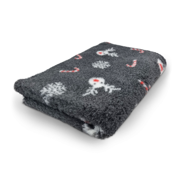 Vet Bed Red-Nosed Renntier grau 100 x 75 cm