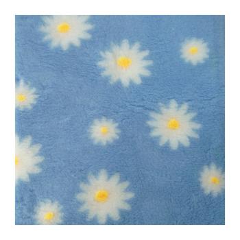 Preview: Vet Bed 150 × 100 cm – hellblau mit Gänseblümchen