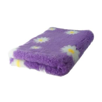 Vet Bed 150 × 100 cm – lila mit Gänseblümchen