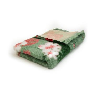 Preview: Vet Bed 150 × 100 cm – grün hawaiianische rote Blüten