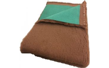 Preview: Vet Bed Hundebett 150x100 cm Profi braun mit grünem Rücken