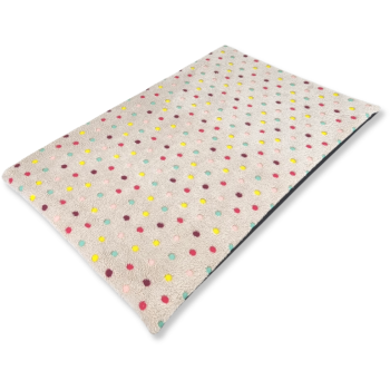 Preview: Topmast Kissen für Hunde Teddy Fleece - Colorfull Dots