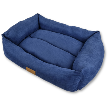 Topmast Hondenmand - Velours Comfort Line - navy blau