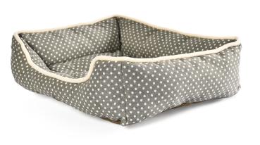Preview: Topmast Hundebett Molly Dots – Gemütliches Hundekörbchen mit Punktemuster
