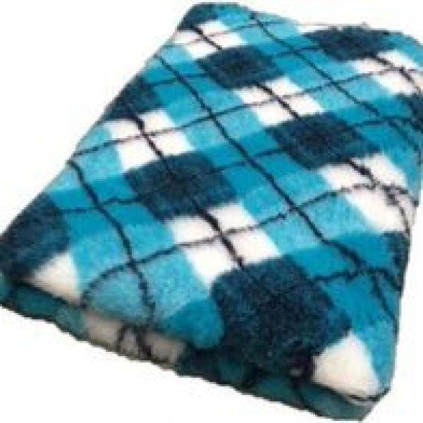 Vet Bed Diamant - Türkis, Blau & Weiss - Anti Rutsch Hundematte –  150 × 100 cm
