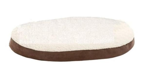 Karlie Ortho Bed Oval Braun – Orthopädisches Hundebett & Katzenkissen (55x40cm)