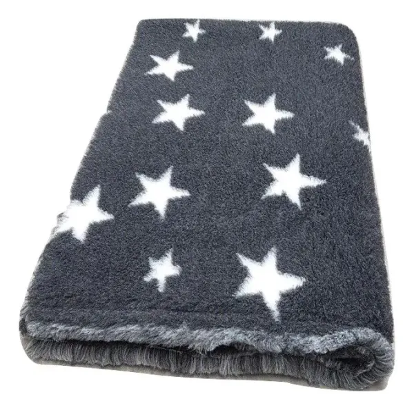 Vet Bed Sterne anthrazit - weiß 100 x 75 cm