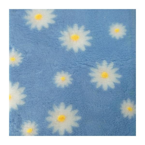Vet Bed 150 × 100 cm – hellblau mit Gänseblümchen