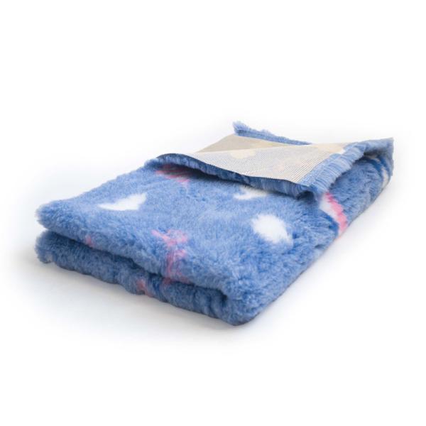 Vet Bed hellblau mit Drachen und Wolken 150 x 100 cm