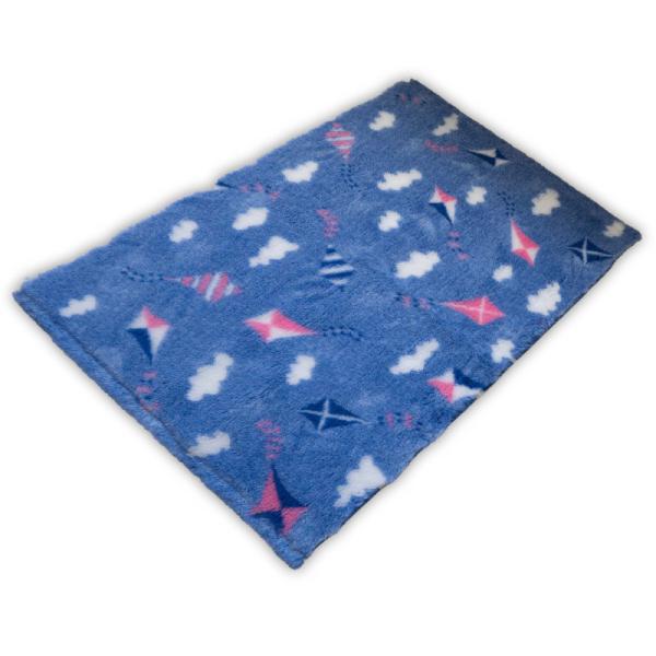Vet Bed hellblau mit Drachen und Wolken 150 x 100 cm