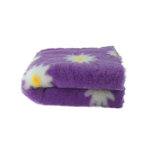 Vet Bed 150 × 100 cm – lila mit Gänseblümchen