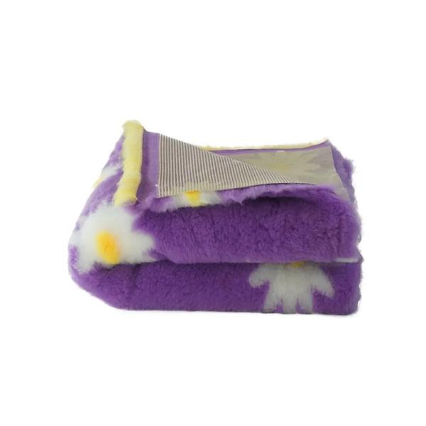 Vet Bed 150 × 100 cm – lila mit Gänseblümchen