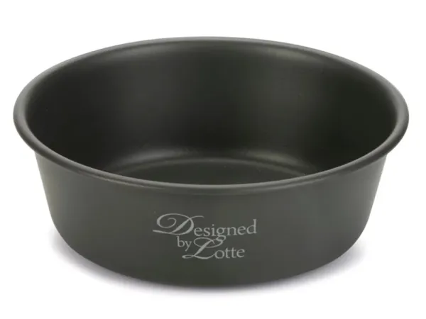 Designed by Lotte Edelstahl Hundenapf Feribo dunkelgrau 13 cm / 470 ml