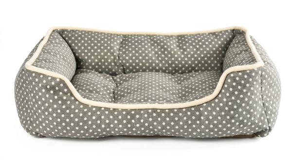 Topmast Hundebett Molly Dots – Gemütliches Hundekörbchen mit Punktemuster