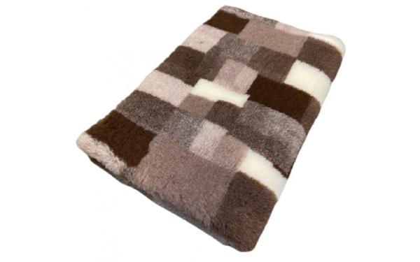 Vet Bed Patchwork - Taupe, Braun & Cream - Anti Rutsch Hundematte