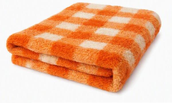Vet Bed – Kariert Vichy Orange