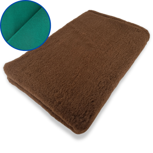 Vet Bed Hundebett 150x100 cm Profi braun mit grünem Rücken