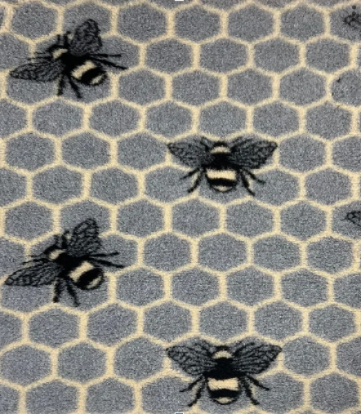 Vet Bed Bees Biene  - grau- Anti Rutsch Hundematte