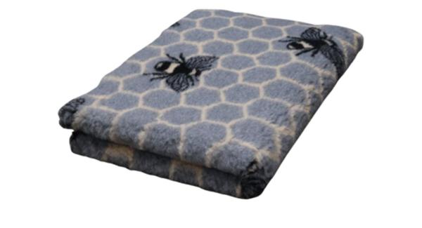 Vet Bed Bees Biene  - grau- Anti Rutsch Hundematte