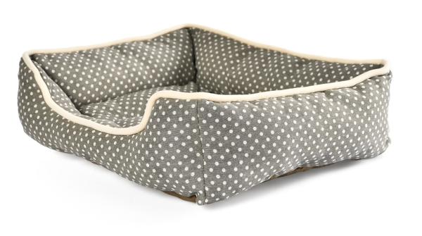 Topmast Hundebett Molly Dots – Gemütliches Hundekörbchen mit Punktemuster